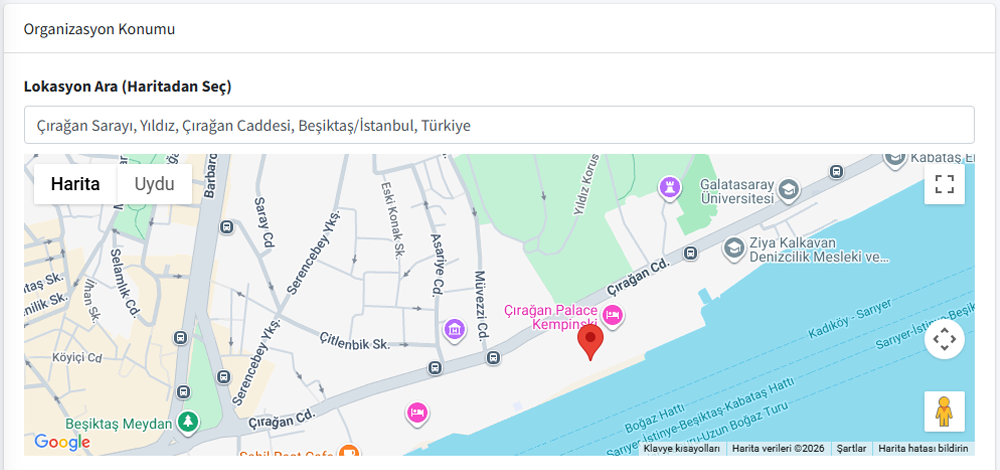 Organizasyon Konumu Seçimi